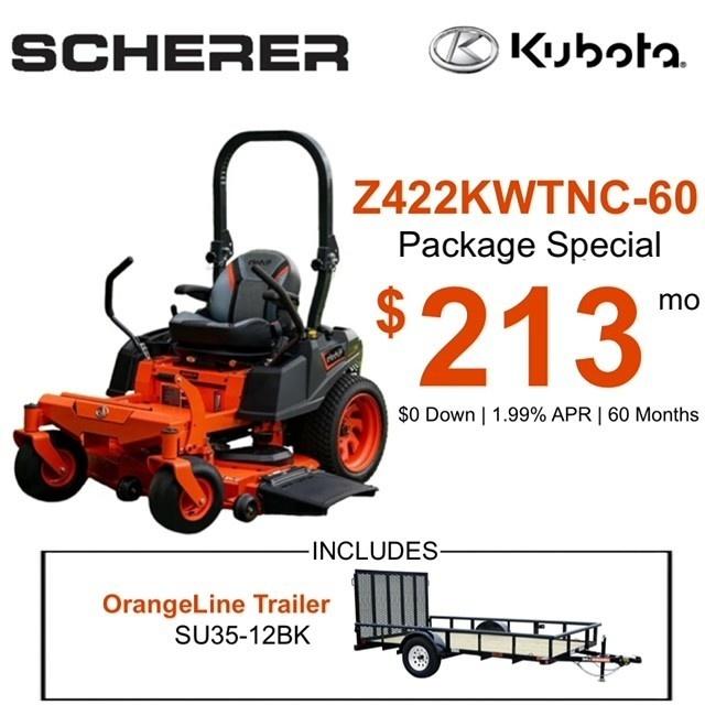 Z422KWTNC-60 ZER-TURN MOWER PACKAGE