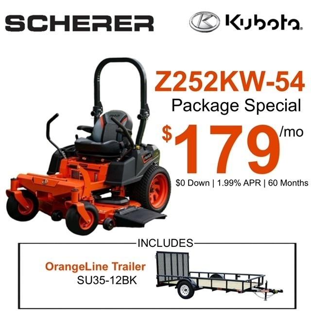 Z252KW-54 ZERO-TURN MOWER PACKAGE